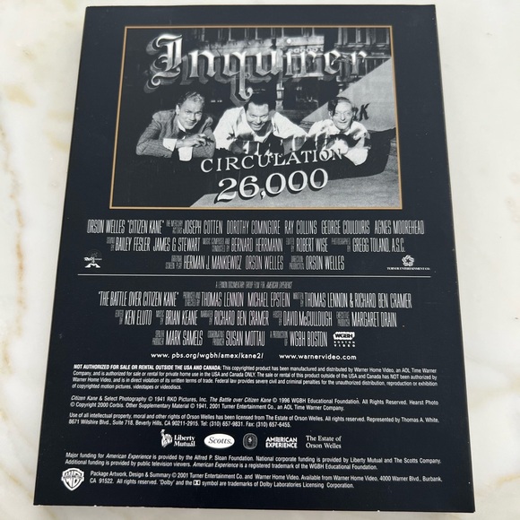 CITIZEN KANE ORSON WELLES TWO-DISC SPECIAL EDITION - Picture 4 of 11